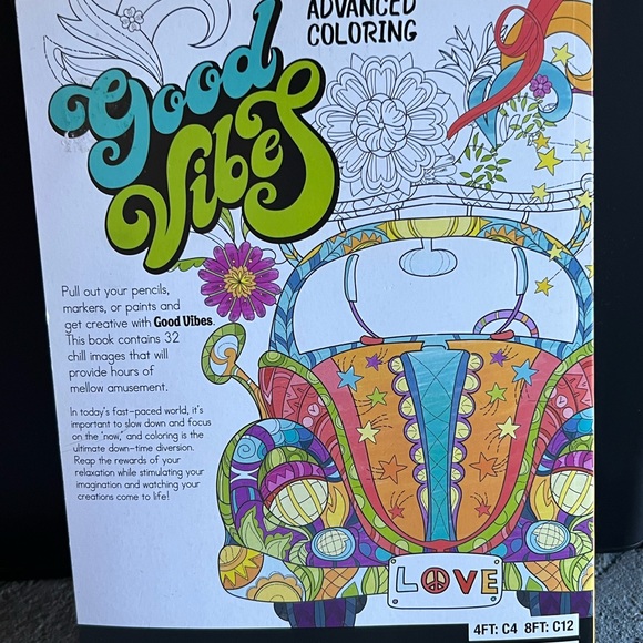 Good vibes adult coloring book, coloring book for adults with colored pencils - Picture 2 of 3